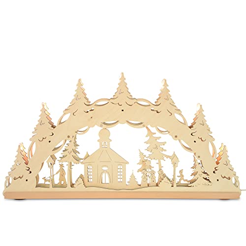 Riffelmacher&Weinberger Original Erzgebirge Holz Lichterbogen Seiffener Kirche 55 cm | 13002 - Schwibbogen Riffelmacher&Weinberger Original Erzgebirge Holz Lichterbogen Seiffener Kirche 55 cm | 13002 - Schwibbogen von Riffelmacher & Weinberger