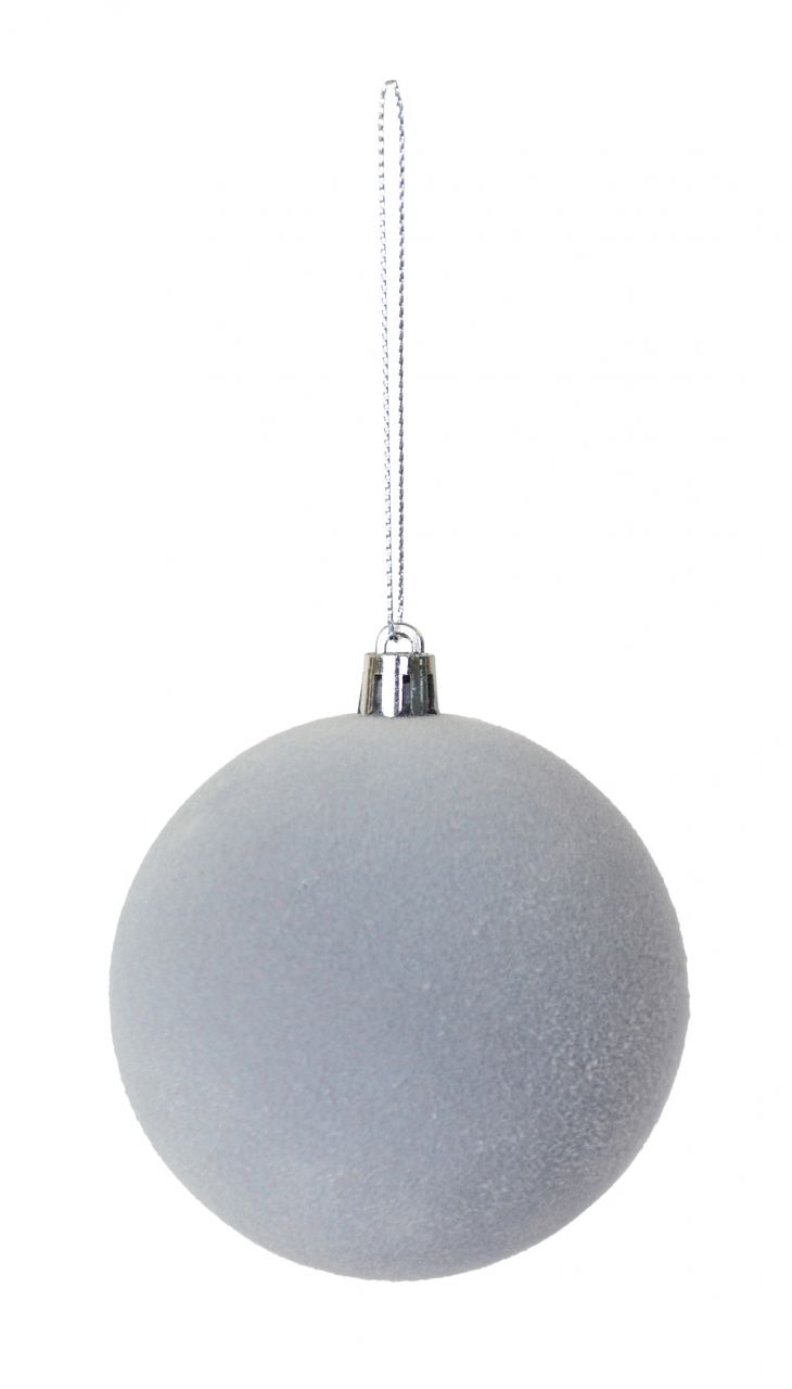 Riffelmacher Deko-Samtkugeln Ø 8 cm grau - 3 Stück Riffelmacher Deko-Samtkugeln Ø 8 cm grau - 3 Stück von Riffelmacher