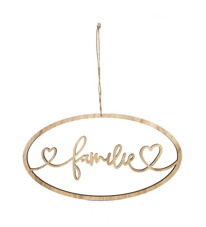 Riffelmacher Dekohänger Familie oval 40 x 23 cm von Riffelmacher