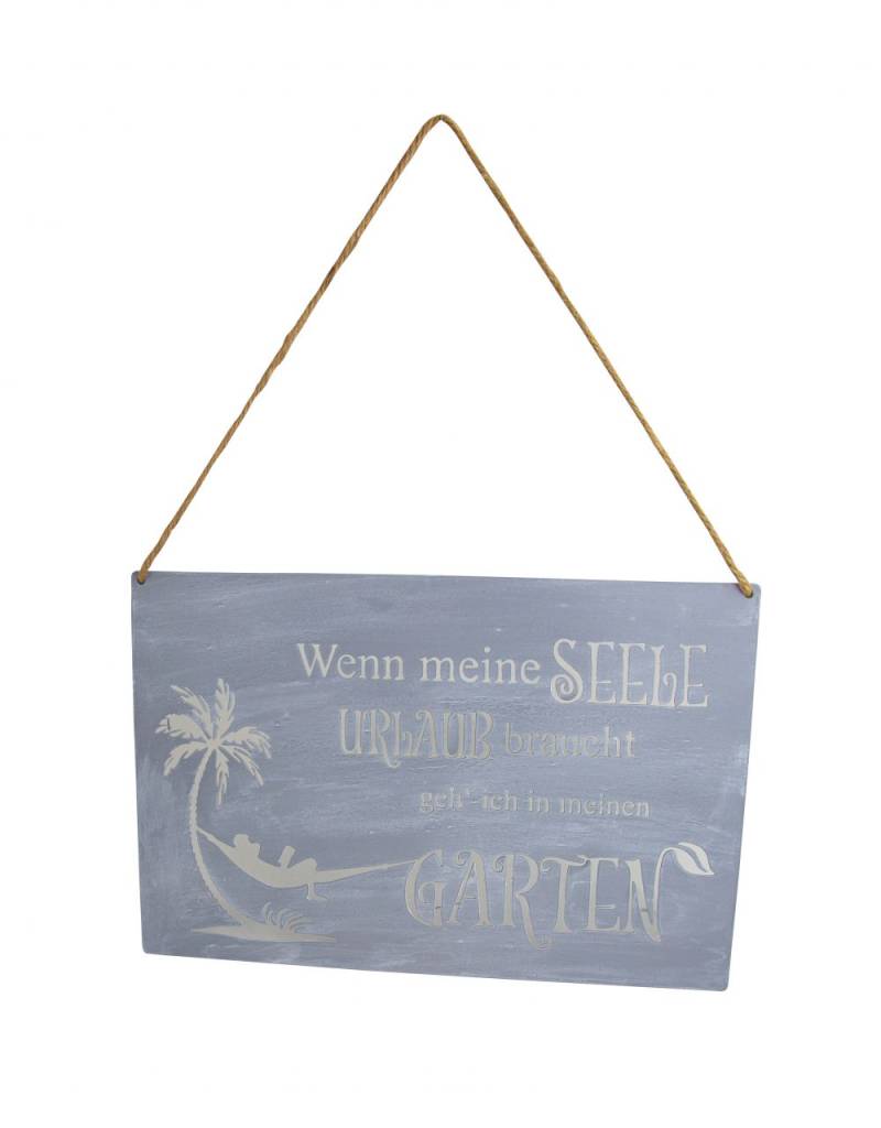 Riffelmacher Dekoschild z. Hängen Seele Urlaub 30 x 20 cm von Riffelmacher