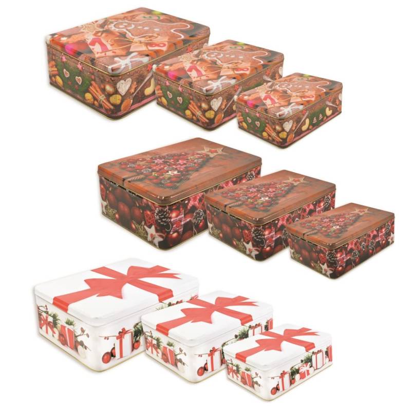 Riffelmacher Gebäckdosen 3-er Set verschiedene Motive von Riffelmacher