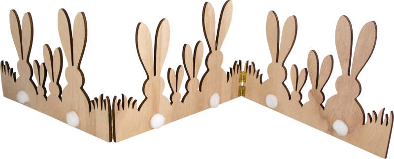 Riffelmacher Hasendeko zum Ausklappen für Fensterbrett 80 x 17 cm von Riffelmacher