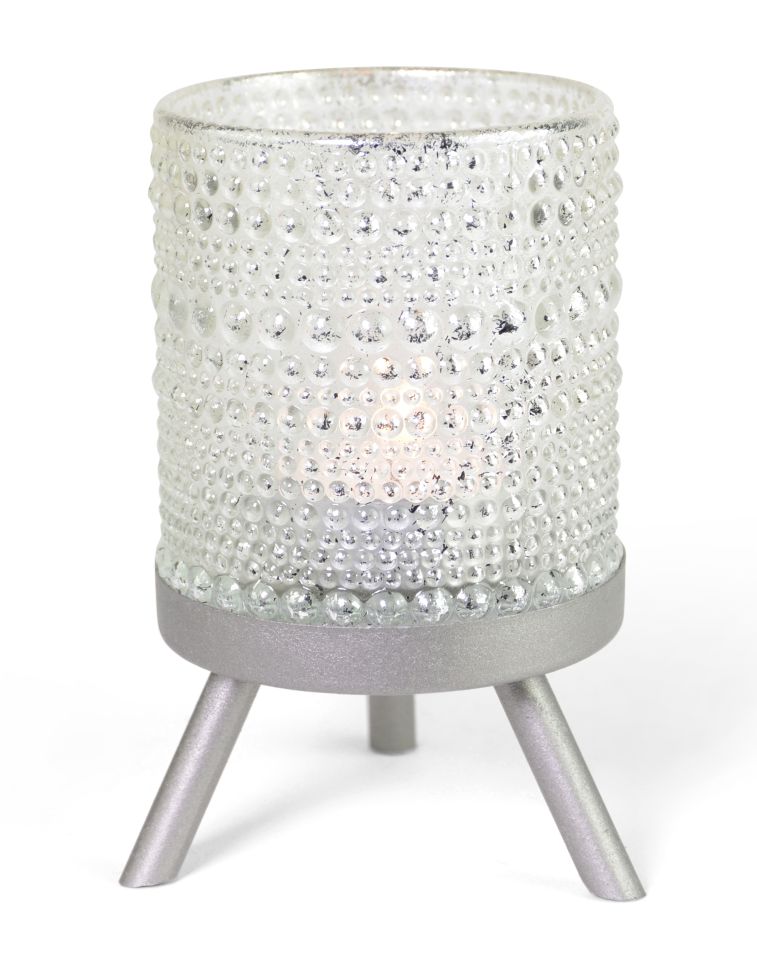 Riffelmacher Kerzenleuchter auf 3-Fuß silberfarben, 7 x 10 cm Riffelmacher Kerzenleuchter auf 3-Fuß silberfarben, 7 x 10 cm von Riffelmacher