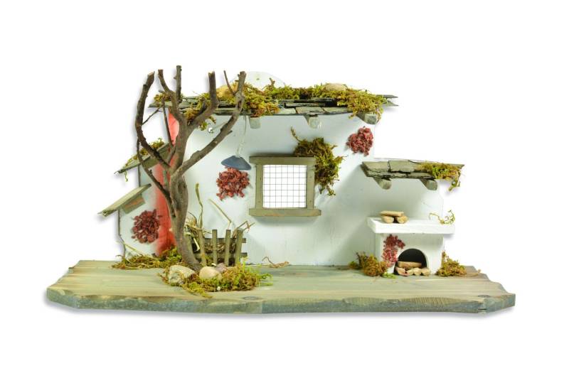 Riffelmacher Krippenstall mit LED-Lampe 45 x 19 x 23 cm von Riffelmacher