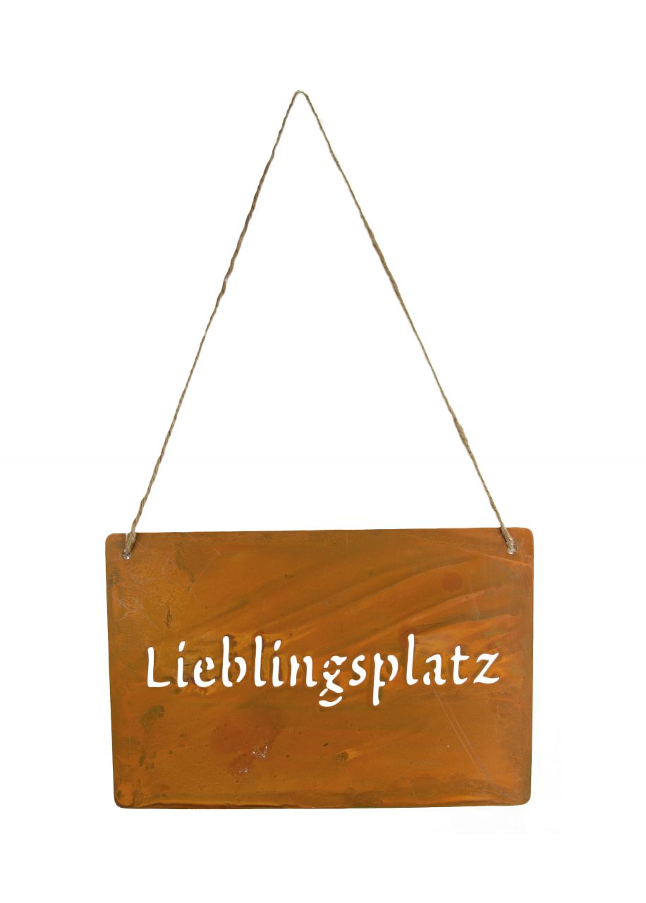 Riffelmacher Schild zum Hängen Lieblingsplatz 30 x 20 cm von Riffelmacher