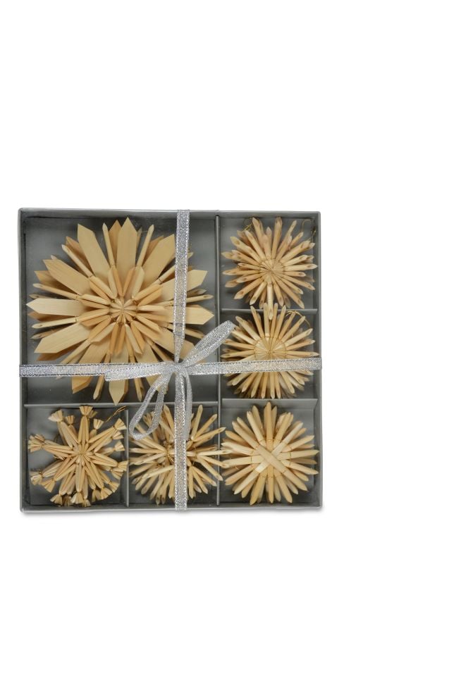 Riffelmacher Strohsterne mit goldenem Faden 6-11 cm 17 Stück von Riffelmacher