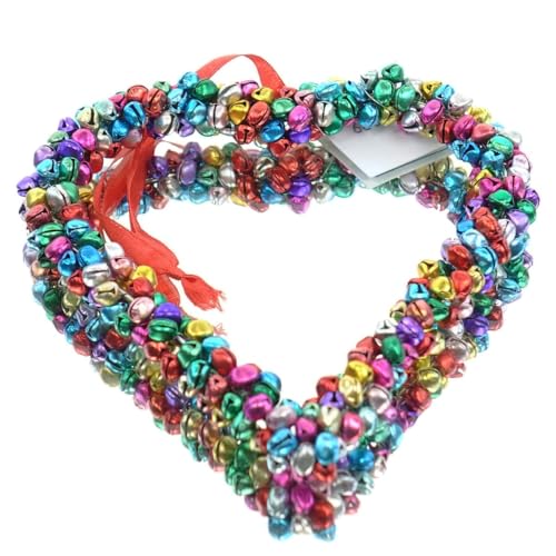 Riffelmacher Weihnachtsdeko Glöckchenherz Bunt Ø ca. 14,5 cm - Aluminium von Riffelmacher
