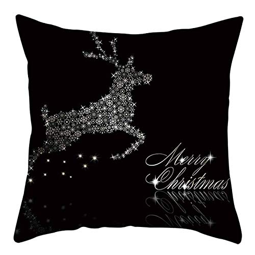 Rifuli Cover Sofa Skin Pfirsich Weihnachten Home Kissenbezug Kissen Dekoration Kissenbezug Graue Kissenbezüge 40 40 (I-A, One Size) von Rifuli