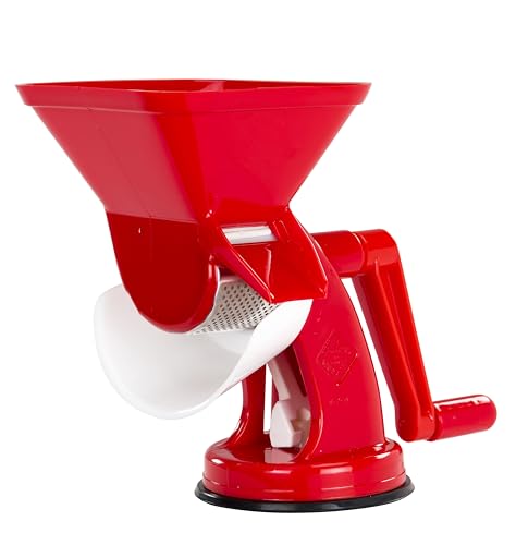 Rigamonti Velox Art.66 Passiermaschine, Polypropylen (PP) Edelstahl 18/C Kautschuk, rot, 22.5 x 18.5 x 25 cm von Rigamonti