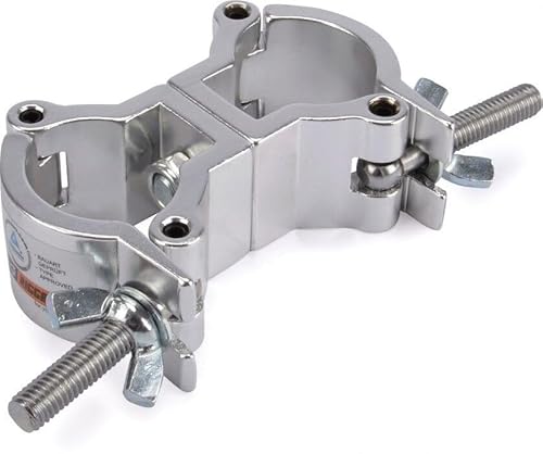 Riggatec Doppelschelle - Swivel Coupler leicht silber bis 50 kg (32-35 mm) von Riggatec