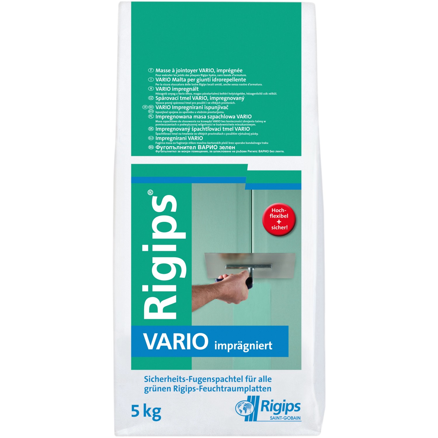 Rigips Fugenspachtel Vario imprägniert 5 kg von Rigips