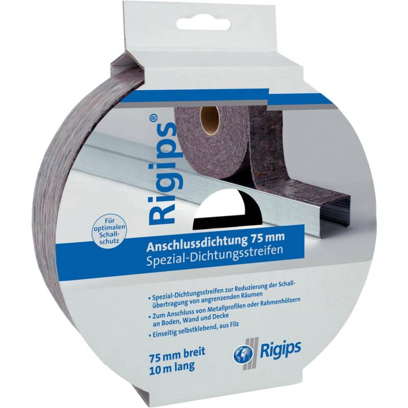 SG Rigips Anschlussdichtung aus Filz 75 mm x 10 m von Rigips