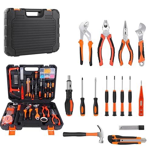 100 tlg Werkzeugkoffer mit Werkzeug Set Werkzeugkasten Werkzeugkiste Hammer 100 tlg Werkzeugkoffer mit Werkzeug Set Werkzeugkasten Werkzeugkiste Hammer von Rigogo