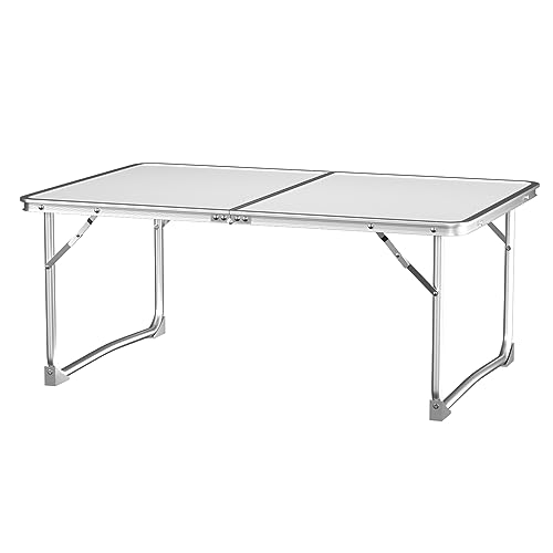 Rigogo Laptop Betttisch, Stehender Schreibtisch mit Tragegriff, Klappbar Tisch für Laptop, Bett, Sofa, Leicht zu transportieren, 60x40x26cm von Rigogo