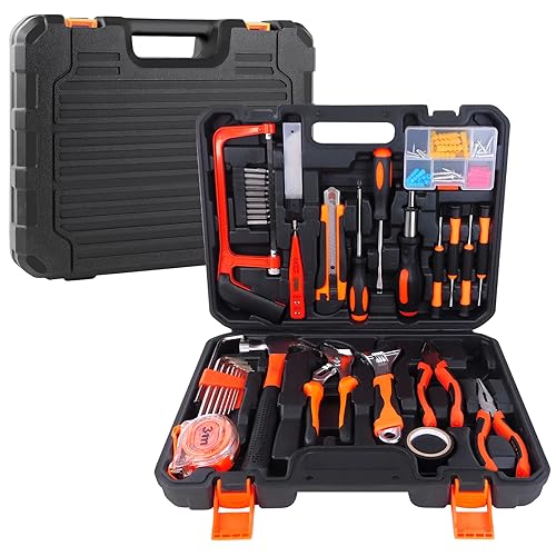 Werkzeugkoffer Werkzeug Set Werkzeugkasten Werkzeugbox Werkzeugkiste 100 Tlg von Rigogo