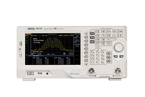 RIGOL DSA815-TG Spectrum Analyzer, Sweep-Typ, 9kHz~1.5GHz, Auflösungsbandbreite 10Hz~1MHz, Anzeige mittlerer Rauschpegel -155dBm, mit Tracking-Quelle, Option EMI-Testfunktion von Rigol