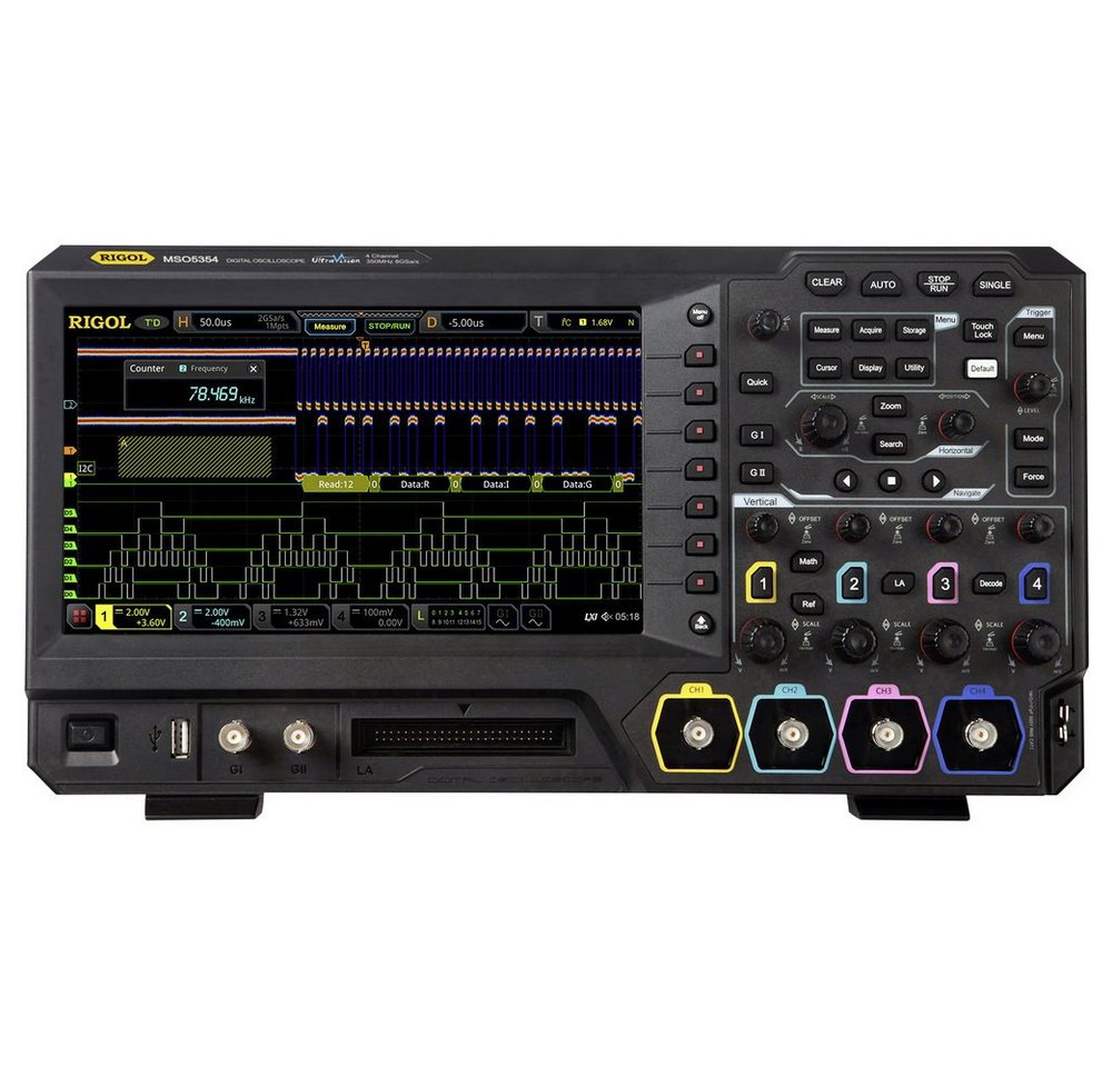 Rigol Spannungsprüfer Rigol MSO5104 Digital-Oszilloskop 100 MHz 2 GSa/s 100 Mpts 8 Bit 1, (MSO5104) von Rigol