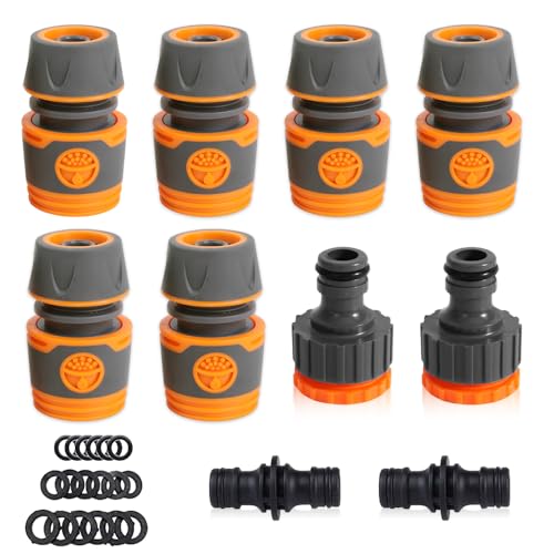Riisoyu 10 Stück Gartenschlauch Verbindungsstück Kit, Gartenschlauch Anschluss Set Schlauchkupplung Zubehör für Gartenschlauch Schlauchanschluss für Gartengeräte Landwirtschaft Rasen Riisoyu 10 Stück Gartenschlauch Verbindungsstück Kit, Gartenschlauch Anschluss Set Schlauchkupplung Zubehör für Gartenschlauch Schlauchanschluss für Gartengeräte Landwirtschaft Rasen von Riisoyu