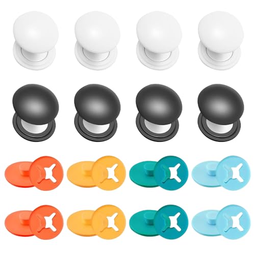 Riisoyu 16 Stück Startnummernmagnete, Startnummernband Startnummer Magnete mit 8 Stoffknöpfe Magnetische Clips Magnetische Startnummernhalter zum Einsatz bei Marathon Halbmarathon von Riisoyu