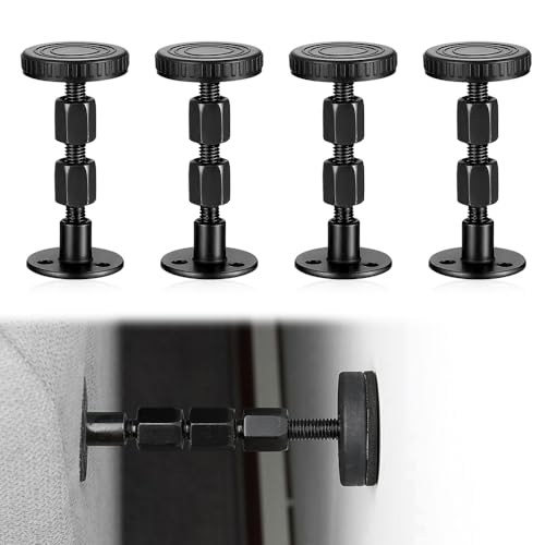 Riisoyu 4 Stück Anti Shake Bettrahmen, 84-110mm Verstellbarer Gewinde Bettrahmen Adjustable Bett Abstandhalter Wand Kopfteil Stopper Betten Stabilisator Nachttisch-Schüttel-Werkzeug für Schränke Sofas von Riisoyu