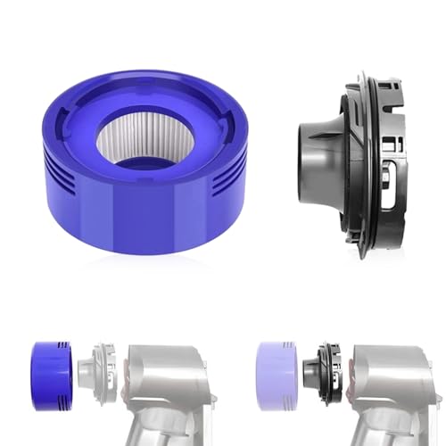 Riisoyu Motor-Heckabdeckung mit Heckfilter Set für Dyson V7 und V8, Ersetzt Filter für Dyson V7 HEPA-Nachfilter, Staubsauger Filter Ersatzfilter Set zubehör mit 1 Motorabdeckung, 1 Hepa-Filter von Riisoyu