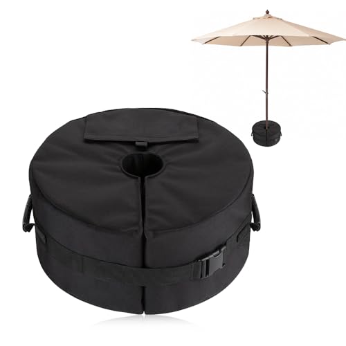 Riisoyu Sandsack Beschwerung Schirmständer Sonnenschirm, Regenschirm-Gewichte-Tasche für überhängende Sonnenschirm-Sandsäcke für Alle Arten Von Sonnenschirmen Fasst Bis zu 40kg Sand von Riisoyu
