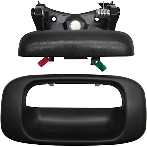 RIJPEX Heckklappengriff und Blende kompatibel mit 1999–2007 Chevy Silverado/GMC Sierra 1500 2500 3500 ersetzt 15997911 15046512 von RIJPEX