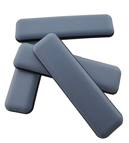 RIKAMA® 24 Teflongleiter 15 x 75 mm selbstklebend | Stuhlgleiter | Möbelgleiter | PTFE Gleiter | Teflon | Möbelschutz von Rikama