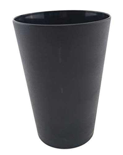 Rikama 10 Plastik Trinkbecher 0,4 l - schwarz - Mehrwegtrinkbecher | Becher | Partybecher von Rikama