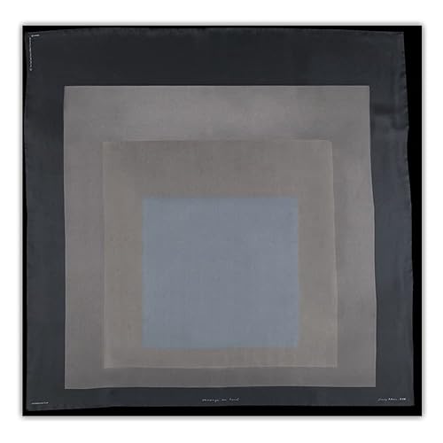 Rikin Liuff Josef Albers Poster Farbverlauf Quadrat Wandkunst Josef Albers Drucke Josef Albers Malerei Leinwand Für Zuhause Wandkunst Dekor Bild 55x55cmx1 Kein Rahmen von Rikin Liuff
