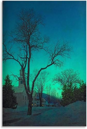 Rikin Liuff Maxfield Parrish Leinwand Wandkunst am Ende des Tages Malerei Maxfield Parrish Drucke Mode Poster für Büro Zuhause Wanddekoration 40x65cm rahmenlos von Rikin Liuff