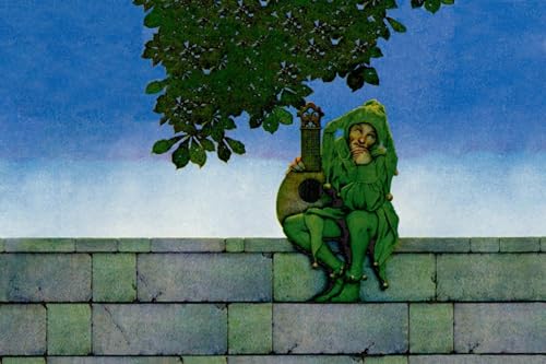 Rikin Liuff Maxfield Parrish Leinwand Wandkunst der grüne Narr Malerei Maxfield Parrish Drucke Mode Poster für Büro Zuhause Wanddekoration 40x65cm rahmenlos von Rikin Liuff