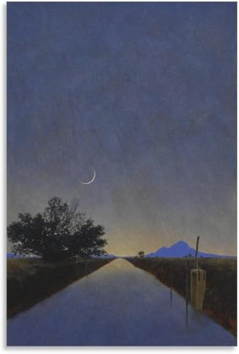 Rikin Liuff Maxfield Parrish Leinwand Wandkunst die Nacht Malerei Maxfield Parrish Drucke Mode Menschen Poster für Büro Zuhause Wanddekoration 40x65cm rahmenlos von Rikin Liuff