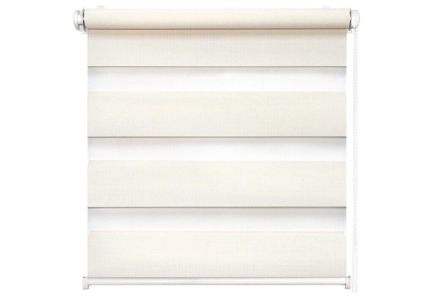 Doppelrollo Fensterrollo Duo-Rollo Klemmfix, Rikmani, Klemm- oder Schraubmontage, Moderne Optik, Klemm- oder Schraubmontage, Sicht- und Sonnenschutz von Rikmani