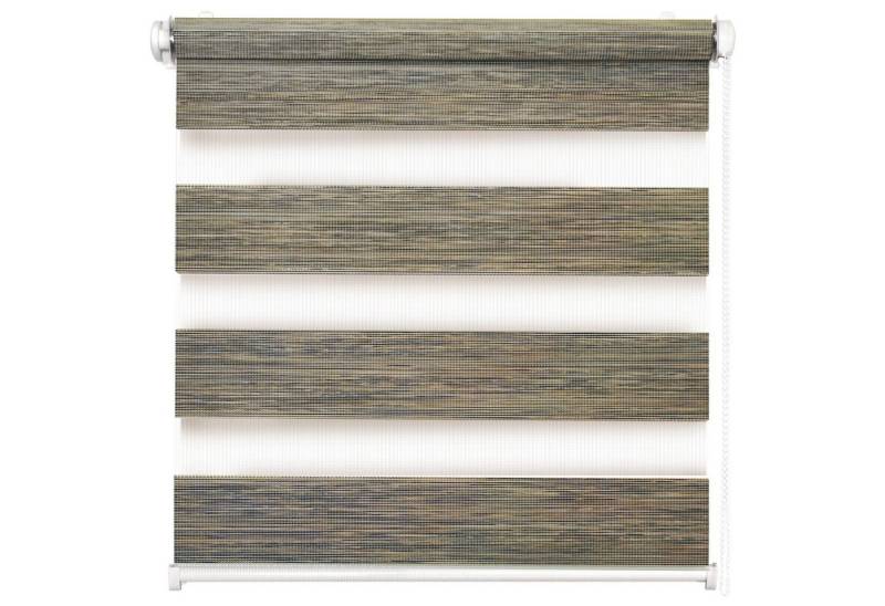 Doppelrollo Fensterrollo Duo-Rollo Klemmfix, Rikmani, Klemm- oder Schraubmontage, Moderne Optik, Klemm- oder Schraubmontage, Sicht- und Sonnenschutz von Rikmani
