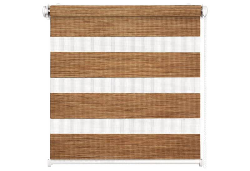 Doppelrollo Fensterrollo Duo-Rollo Klemmfix, Rikmani, Klemm- oder Schraubmontage, Moderne Optik, Klemm- oder Schraubmontage, Sicht- und Sonnenschutz von Rikmani