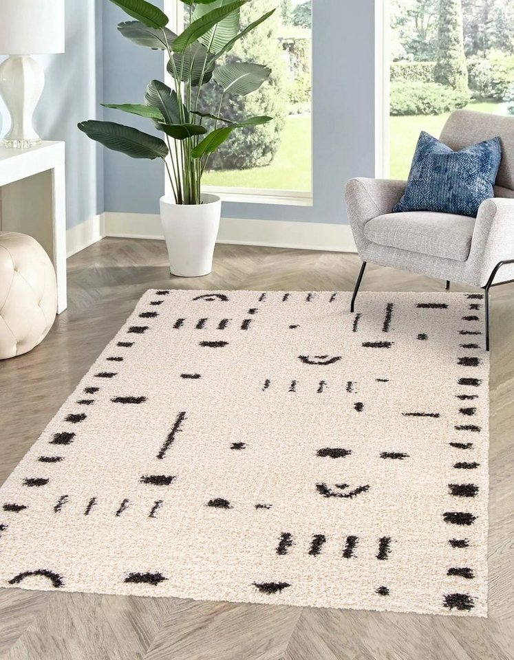 Rikmani Hochflor-Teppich Shaggy Teppich, Weicher Teppich, Wohnzimmer, Schlafzimmer Rikmani Hochflor-Teppich Shaggy Teppich, Weicher Teppich, Wohnzimmer, Schlafzimmer von Rikmani