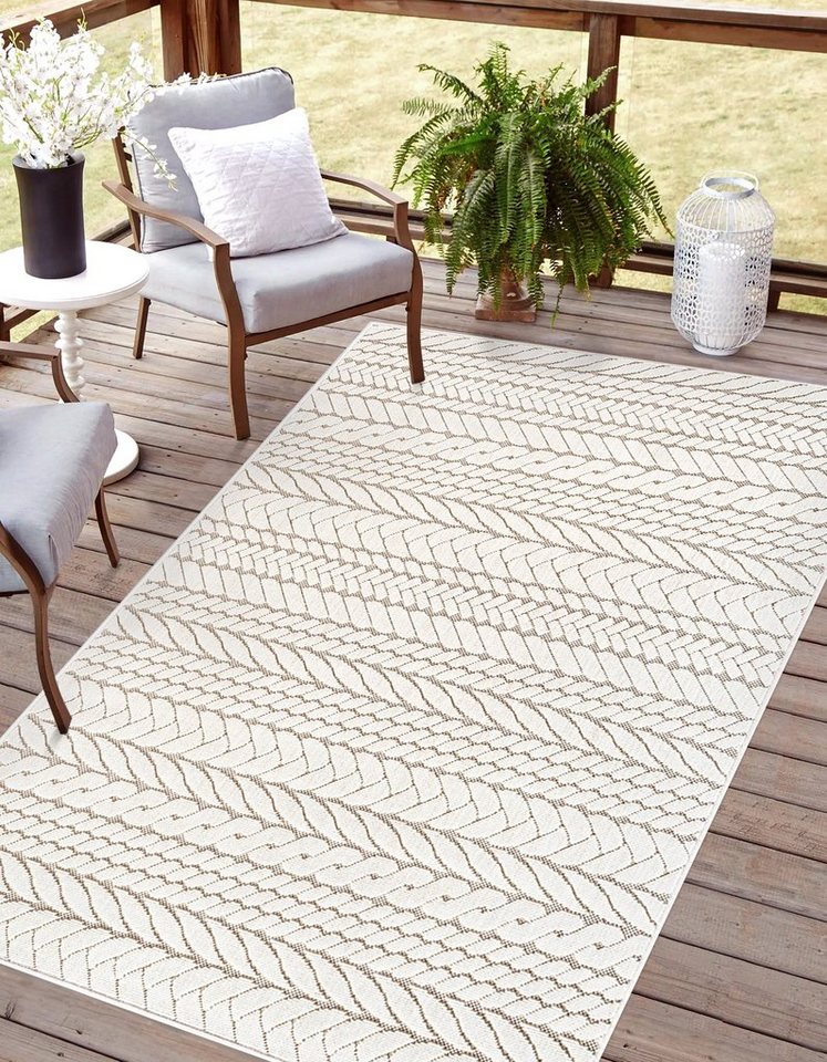 Rikmani Outdoorteppich Outdoor Teppich SAW, FRAME, BRAID von Rikmani