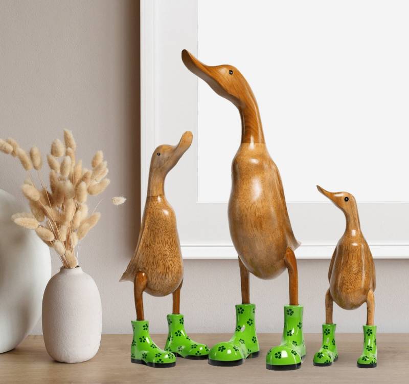 Rikmani Dekofigur Holzfigur Ente, Handgefertigte Dekoration aus Holz, Geschenk, Perfekt als Deko & Geschenk zu jedem Anlass Rikmani Dekofigur Holzfigur Ente, Handgefertigte Dekoration aus Holz, Geschenk, Perfekt als Deko & Geschenk zu jedem Anlass von Rikmani