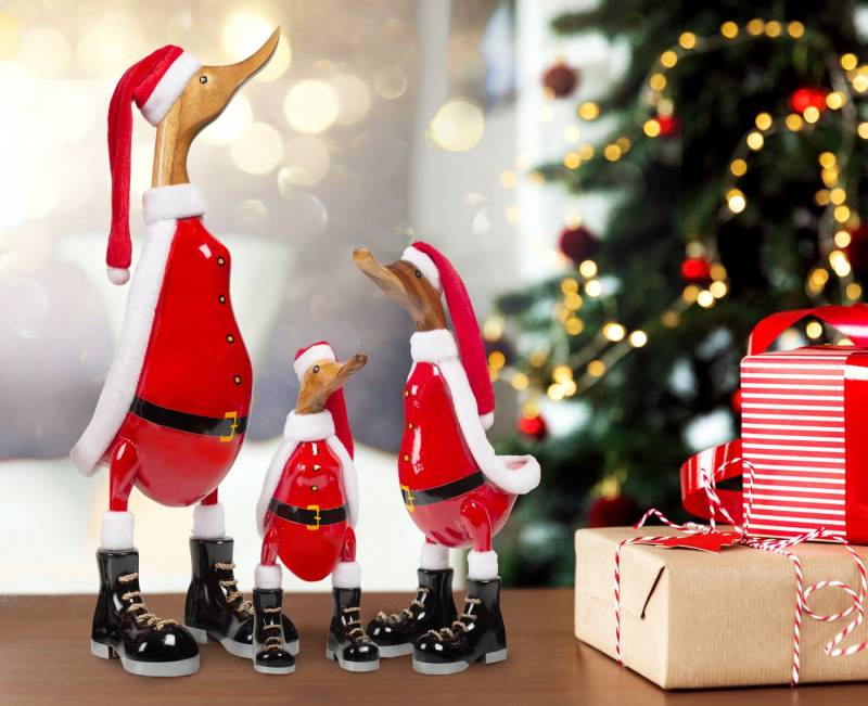 Rikmani Dekofigur Holzfigur Ente, Winterdeko, Weihnachtsdeko, Geschenk, Perfekt als Deko & Geschenk zu jedem Anlass Rikmani Dekofigur Holzfigur Ente, Winterdeko, Weihnachtsdeko, Geschenk, Perfekt als Deko & Geschenk zu jedem Anlass von Rikmani