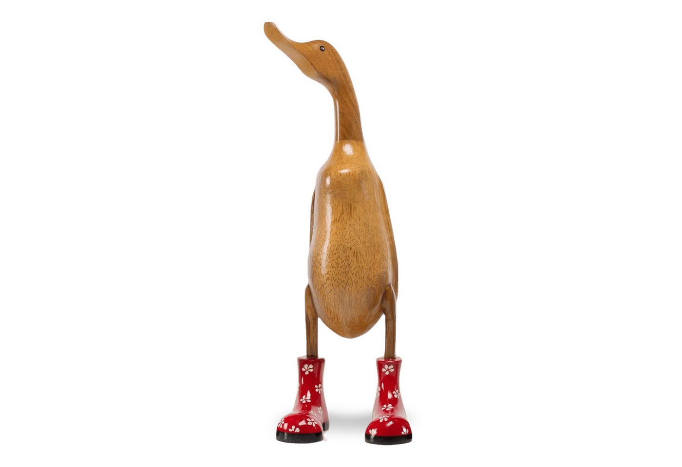 Rikmani Dekofigur Holzfigur Ente Stiefel - Handgefertigte Dekoration aus Holz Geschenk, 3 Holzarten Rikmani Dekofigur Holzfigur Ente Stiefel - Handgefertigte Dekoration aus Holz Geschenk, 3 Holzarten von Rikmani