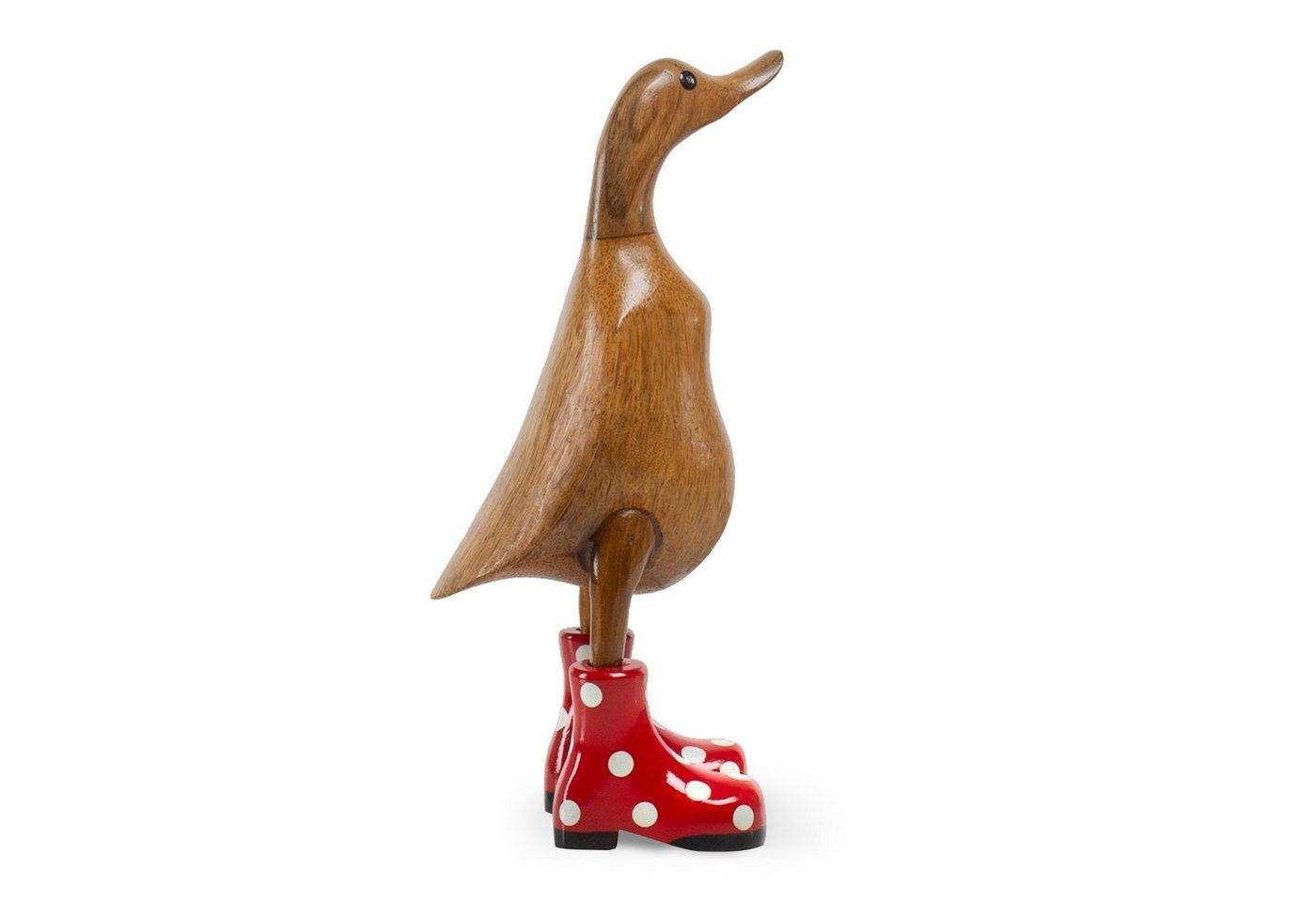 Rikmani Dekofigur Holzfigur Ente Stiefel - Handgefertigte Dekoration aus Holz Geschenk, 3 Holzarten Rikmani Dekofigur Holzfigur Ente Stiefel - Handgefertigte Dekoration aus Holz Geschenk, 3 Holzarten von Rikmani