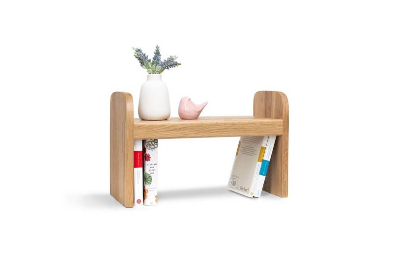 Rikmani Regal-Schreibtisch Standregal Eiche OLI Holzregal Tischregal von Rikmani