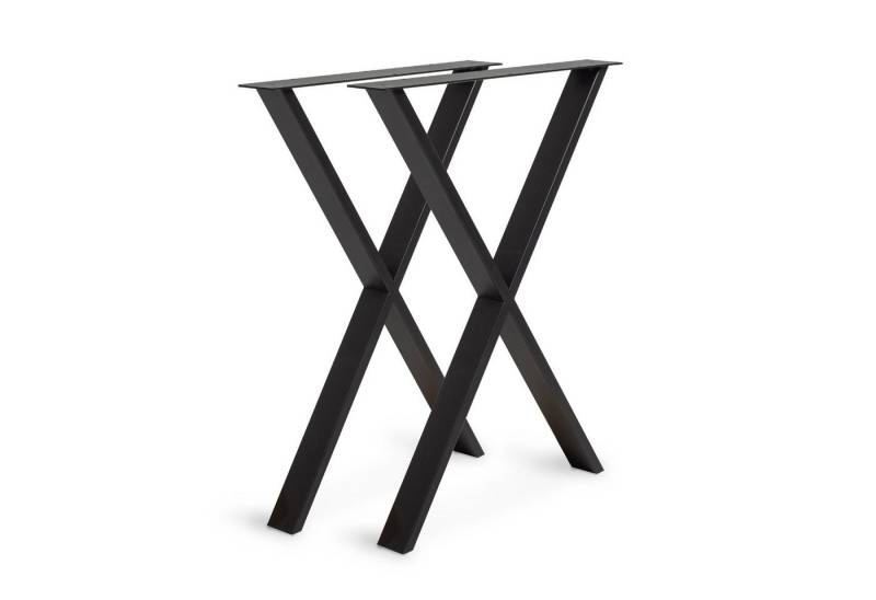 Rikmani Tischgestell Metallfüße 2 Stück Tischbeine Metall für Esstisch, Schreibtisch, Couch von Rikmani
