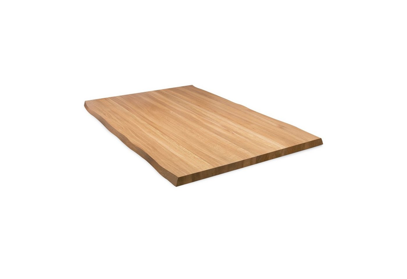 Rikmani Tischplatte Massivholzplatte Eiche Naturholz Esstisch Schreibtisch Arbeitsplatte Küche Eichenplatte Massiv Holzbrett Schreibtischplatte Holzplatte von Rikmani