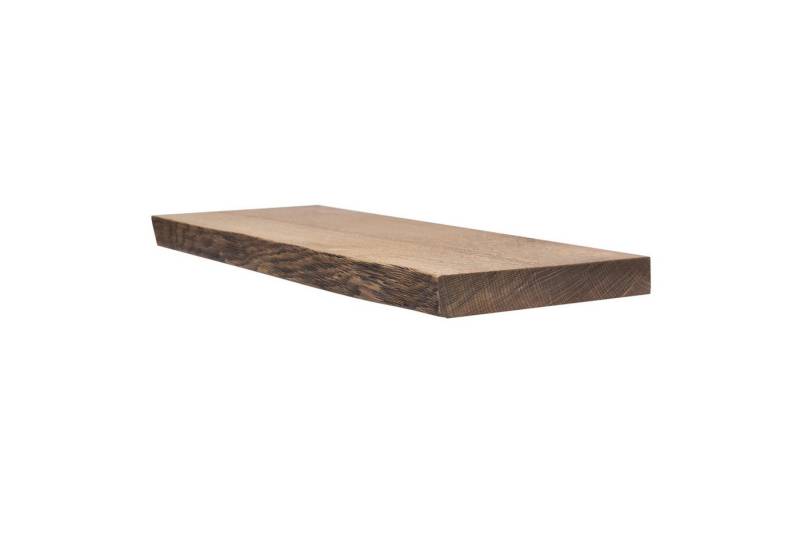 Rikmani Wandregal Holz Eiche massiv - Handgefertigtes Regal mit Baumkante LEO, Made in Germany von Rikmani