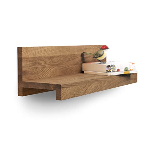 Rikmani Wandregal Holz Esche massiv Schweberegal Handgefertigtes Regal Bücherregal Holzregal Wandboard Emma 70 cm dunkel Rikmani Wandregal Holz Esche massiv Schweberegal Handgefertigtes Regal Bücherregal Holzregal Wandboard Emma 70 cm dunkel von Rikmani