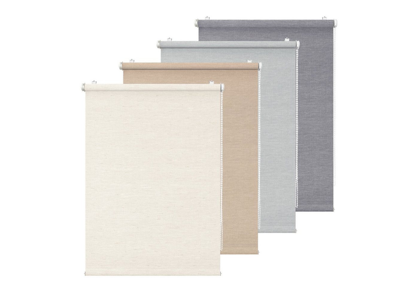 Doppelrollo Tageslichtrollo SCANDI - SC beige 60-150, Rikmani, Klemm- oder Schraubmontage, Moderne Optik, Klemm- oder Schraubmontage, Sicht- und Sonnenschutz von Rikmani