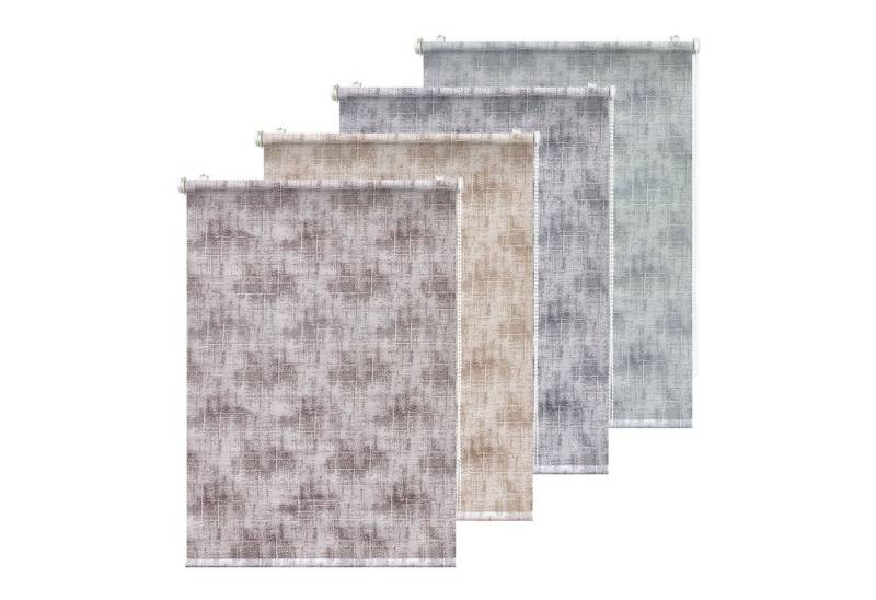 Doppelrollo Tageslichtrollo AVI Avanti grau 60x170, Rikmani, Klemm- oder Schraubmontage, Moderne Optik, Klemm- oder Schraubmontage, Sicht- und Sonnenschutz von Rikmani