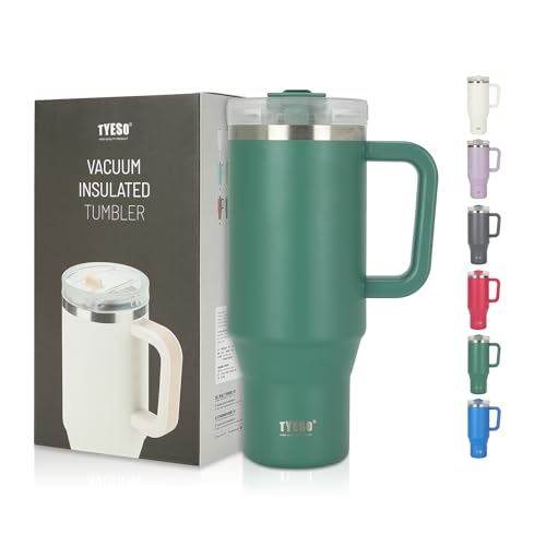 Riley Joy Travel Mug 1200ml 40oz Trinkflasche mit Strohhalm Kaffeebecher to Go Auslaufsicher Edelstahl Thermobecher von Riley Joy